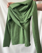 Green Wrap Knit Jumper