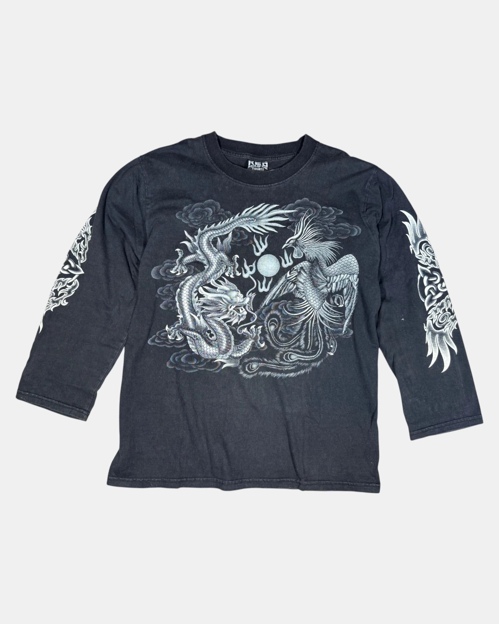 Y2K Long Sleeve Dragon Graphic Tee
