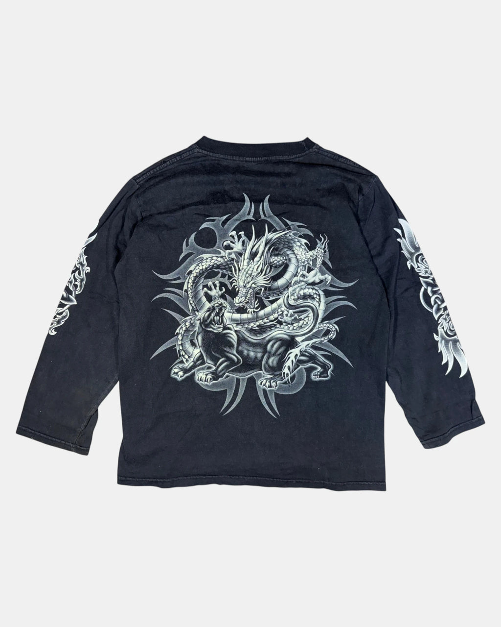Y2K Long Sleeve Dragon Graphic Tee