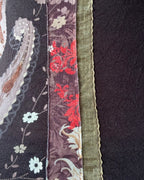 Brown Striped Ribbon Top