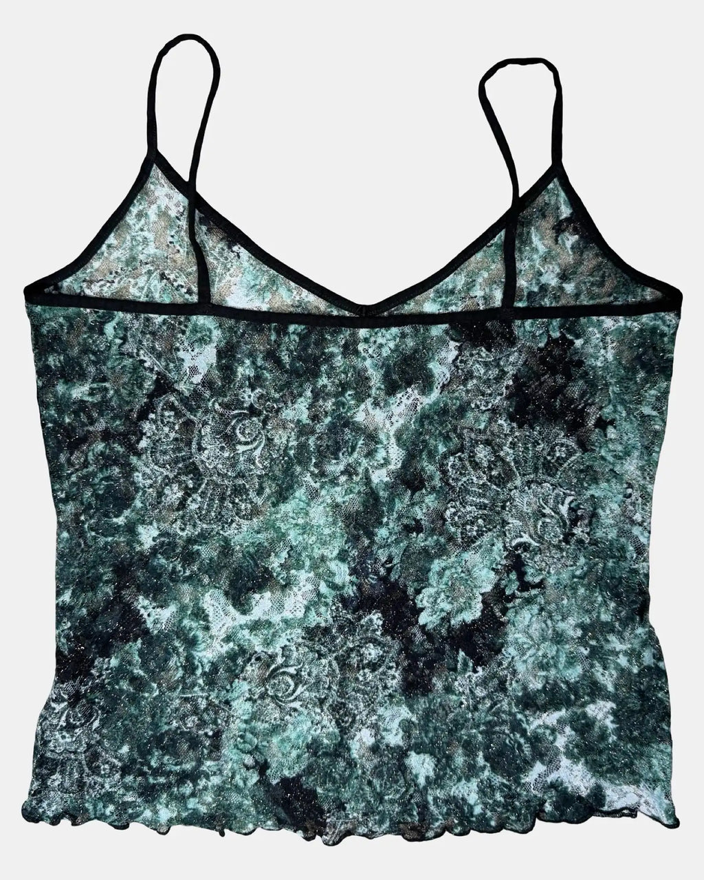Green Mesh Cami Top