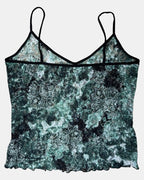 Green Mesh Cami Top