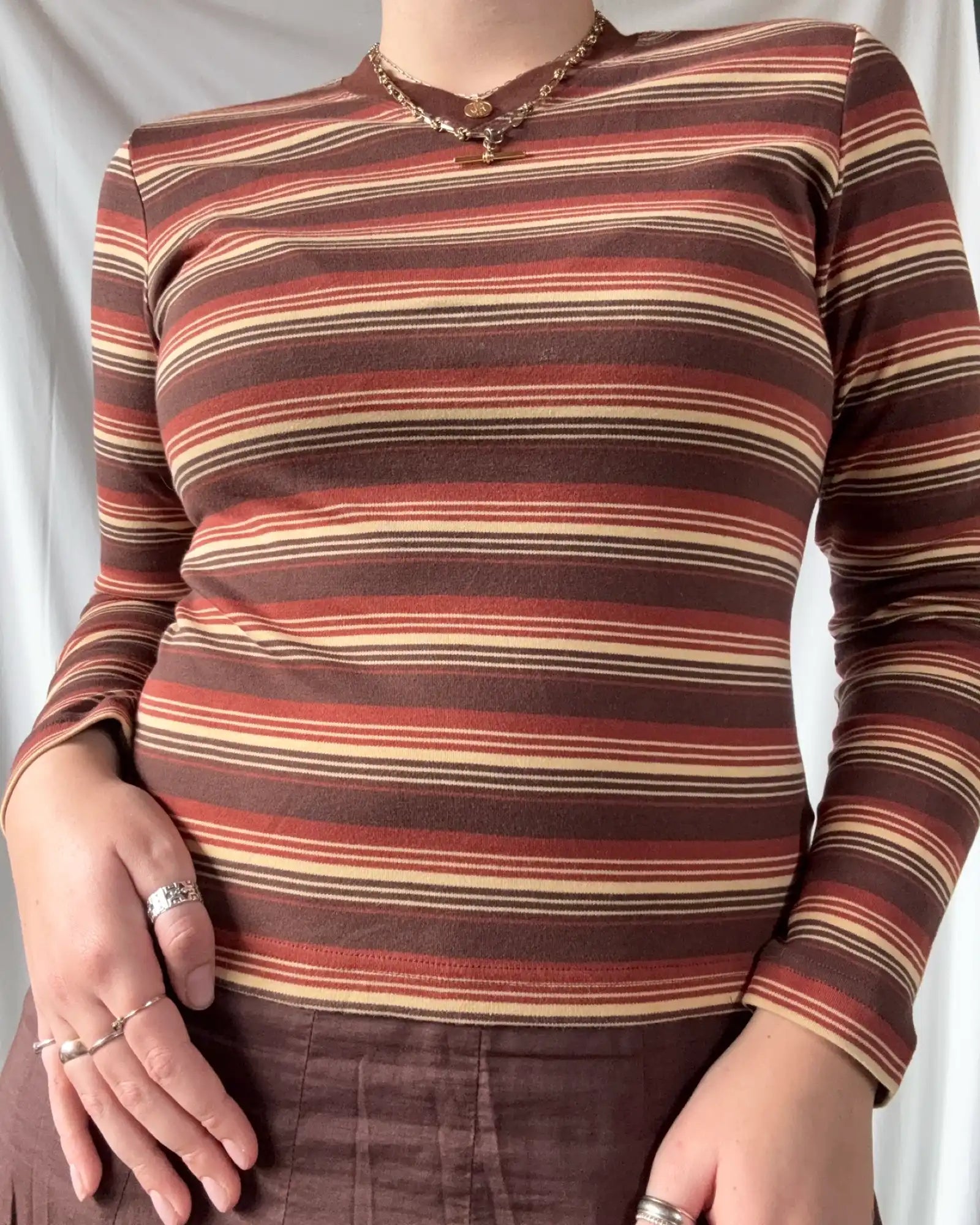 Genuine 1970s Levis Striped Long Sleeve