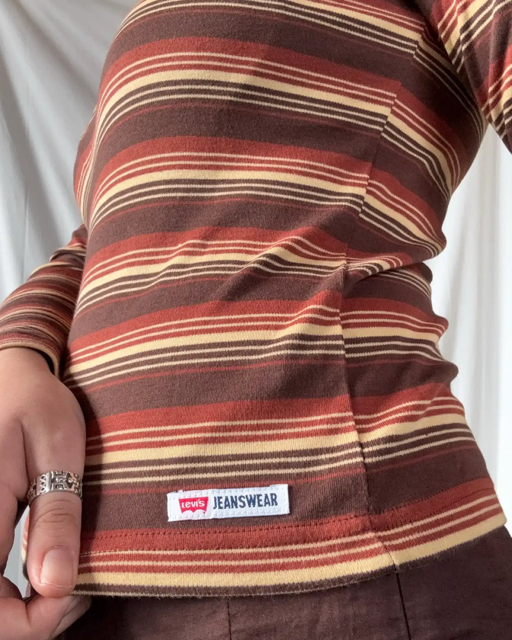 Genuine 1970s Levis Striped Long Sleeve