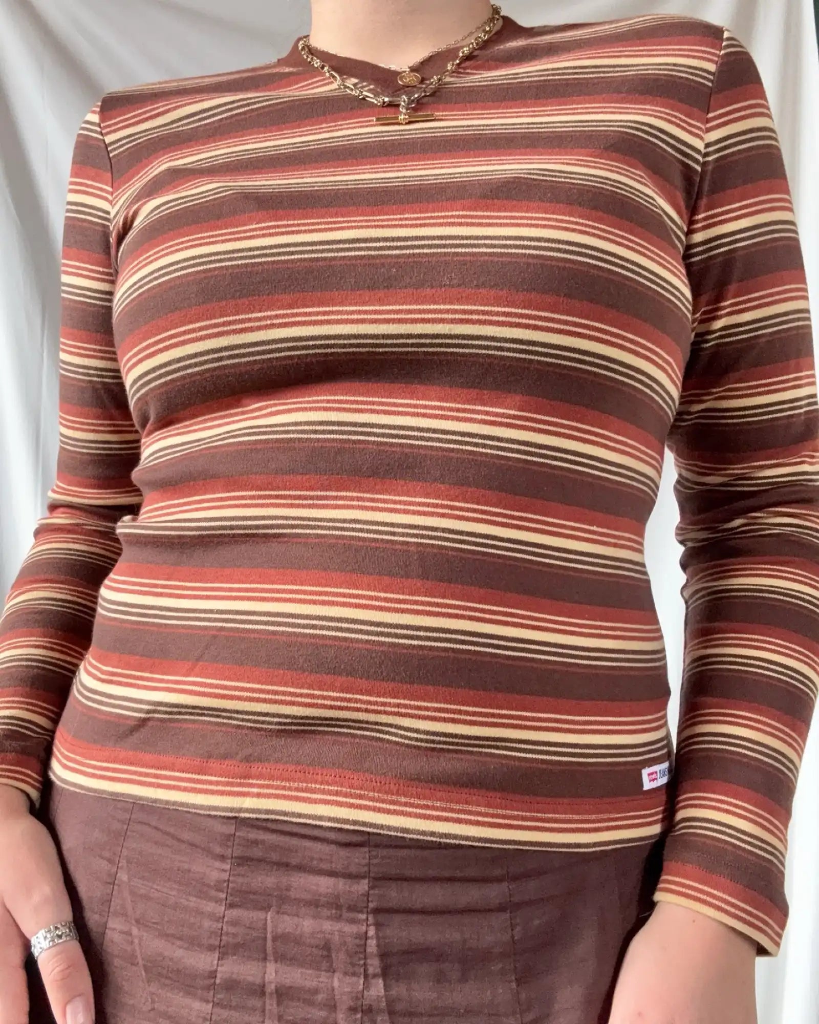 Genuine 1970s Levis Striped Long Sleeve