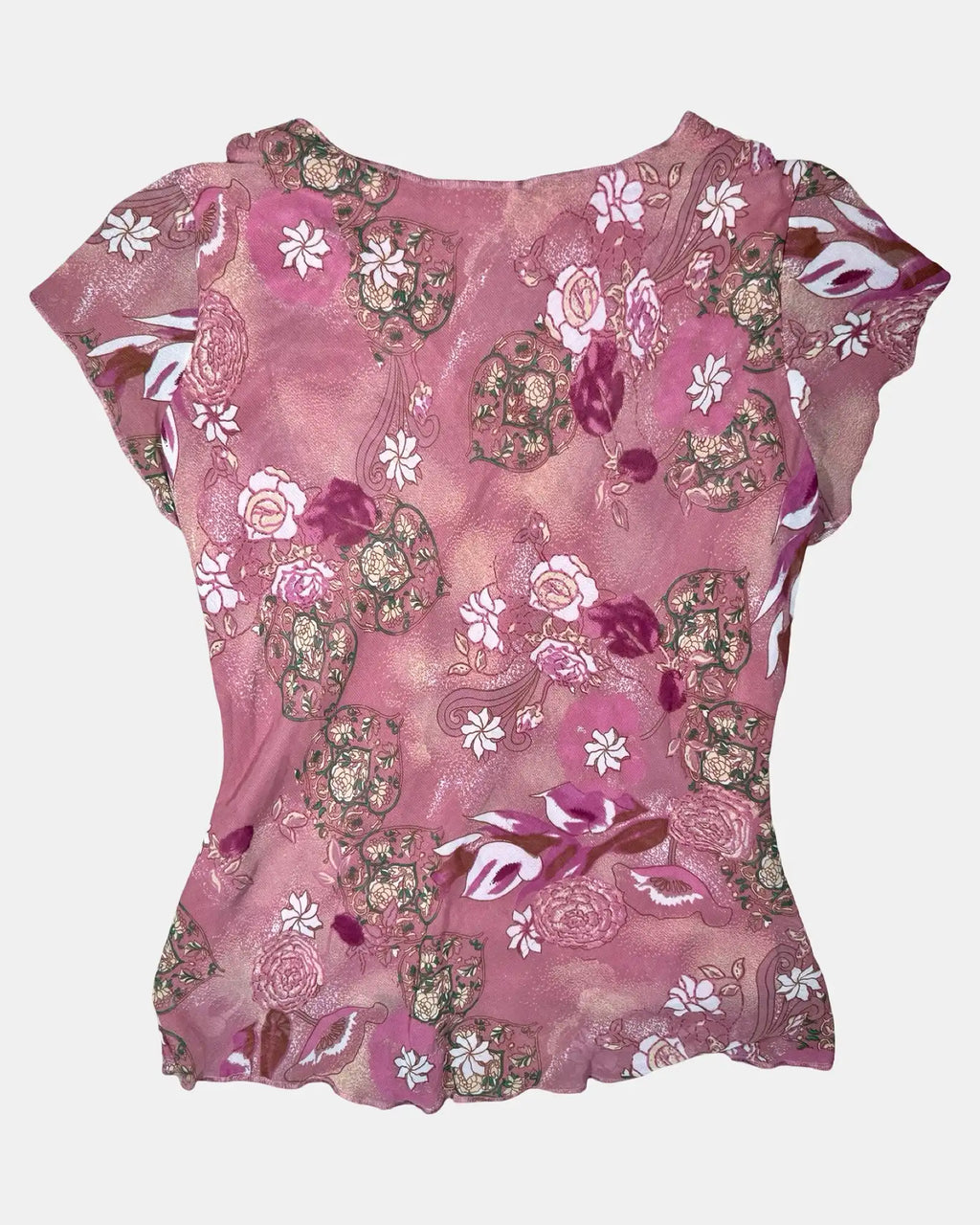 Pink Fairy Core Floral Top