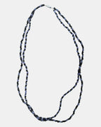 Blue and Black Beaded Necklace