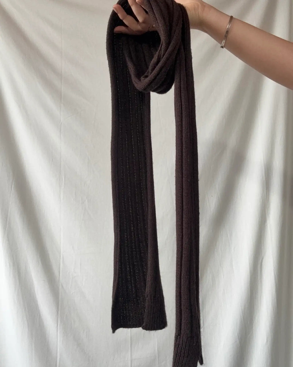 Brown Knit Scarf