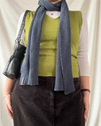 Blue Knitted Scarf