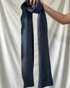 Blue Knitted Scarf
