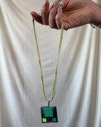 Green Block Pendant