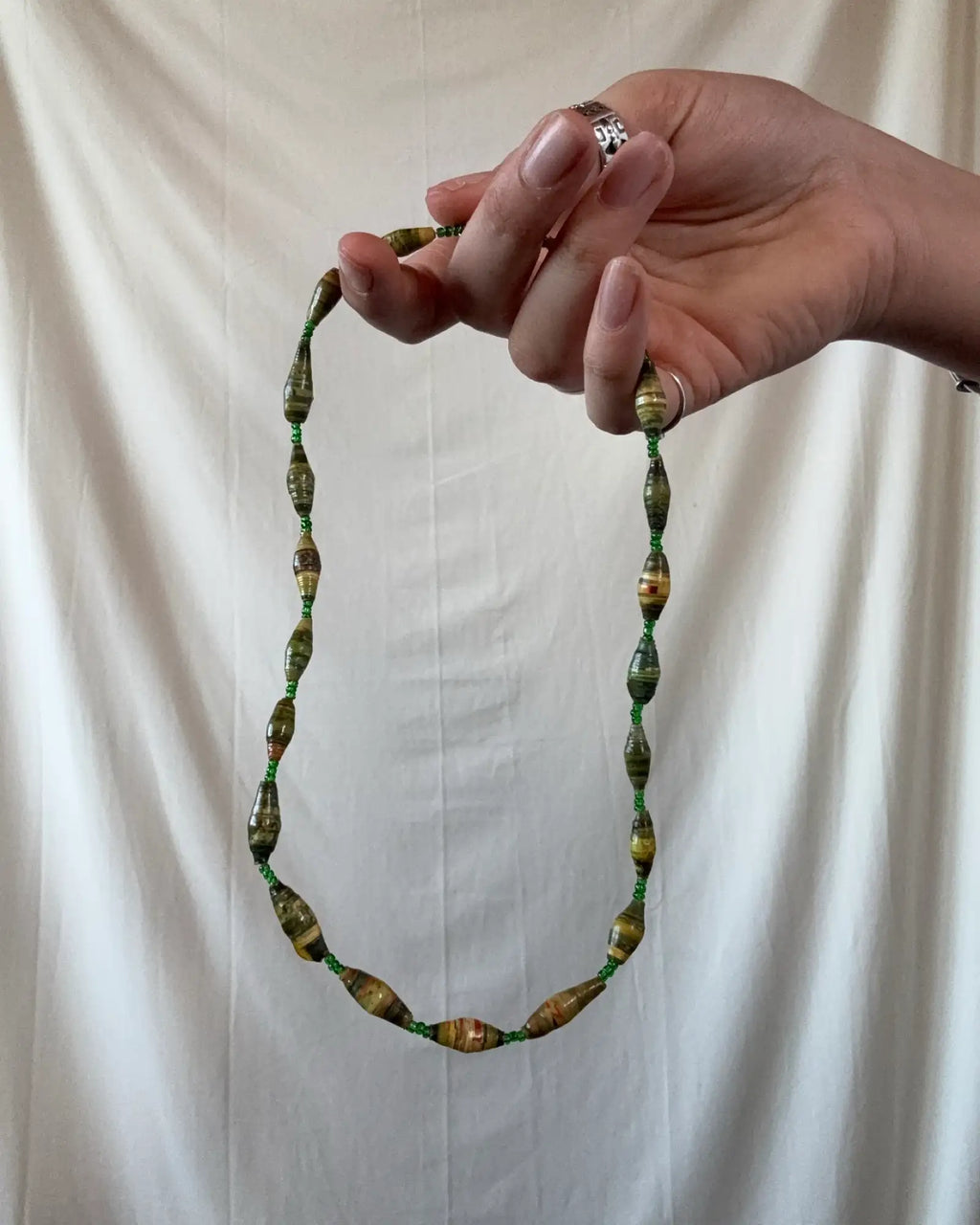 Green Beaded Necklace