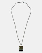 Square Tri-tone 90s Style Necklace