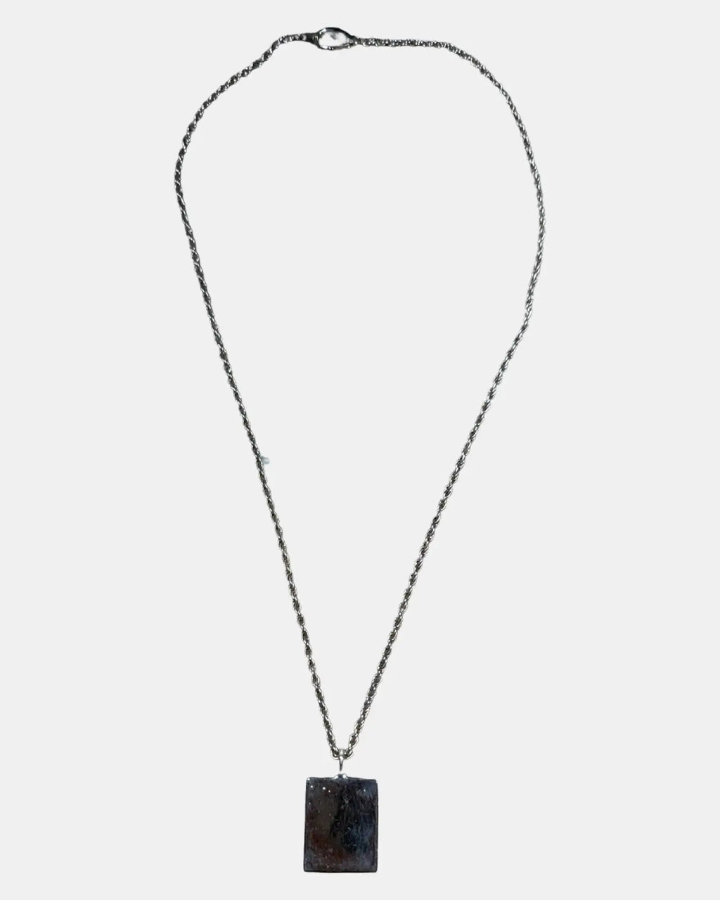 Square Tri-tone 90s Style Necklace