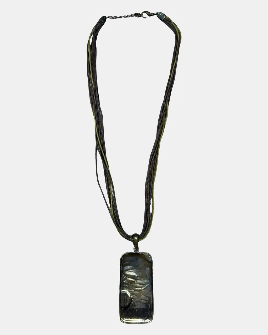 Brown Flower Pendant Necklace