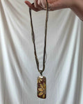 Brown Flower Pendant Necklace
