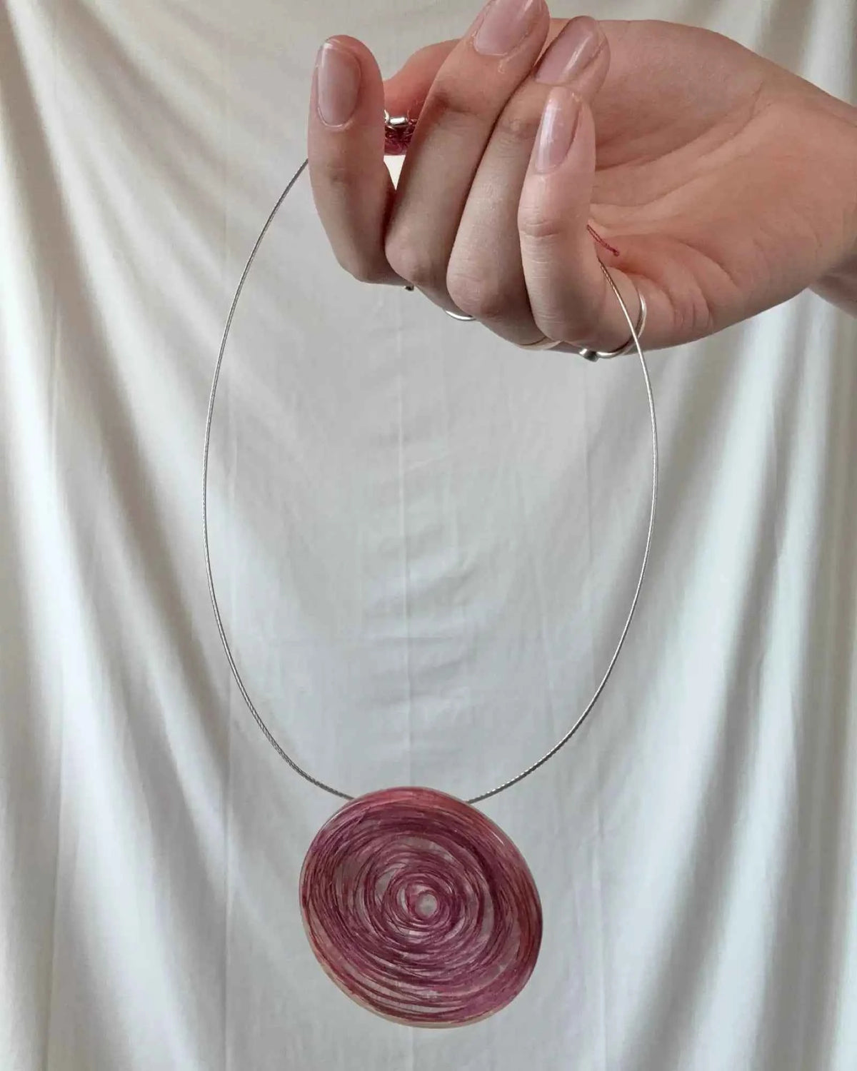 Pink Circle Pendant