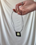 Black Square Pendant