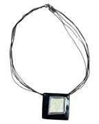 Black Square Pendant