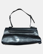 Vintage Guess Shoulder Bag with Buckle Detailing - Zip Vintage