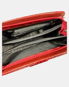 Red Faux Croc Leather Guess Bag