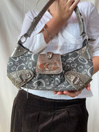 Denim Metalic Silver Bootleg Guess Bag