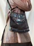 Black 90s Style Buckle Bag