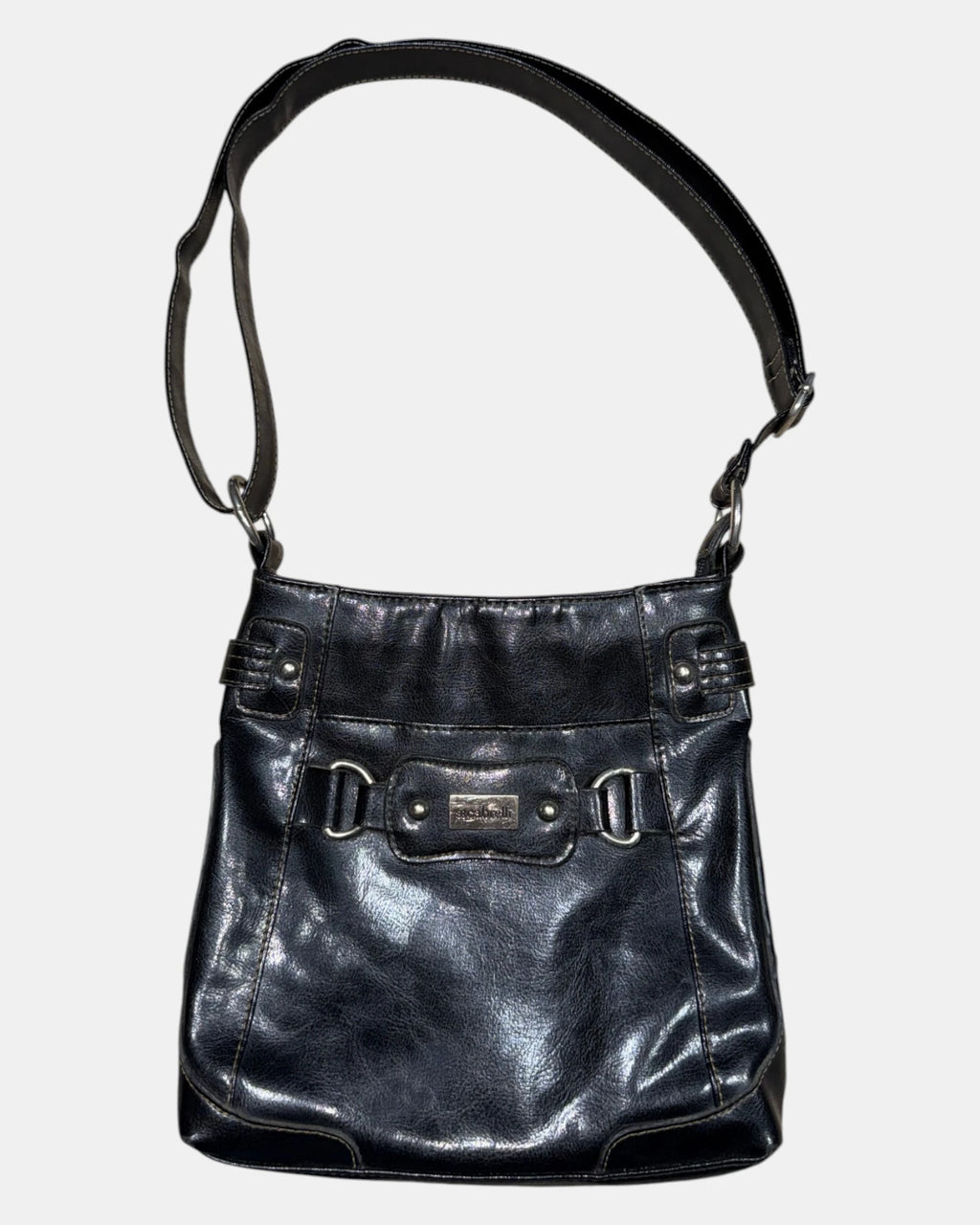 Black 90s Style Buckle Bag