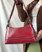 Red Leather Shoulder Bag