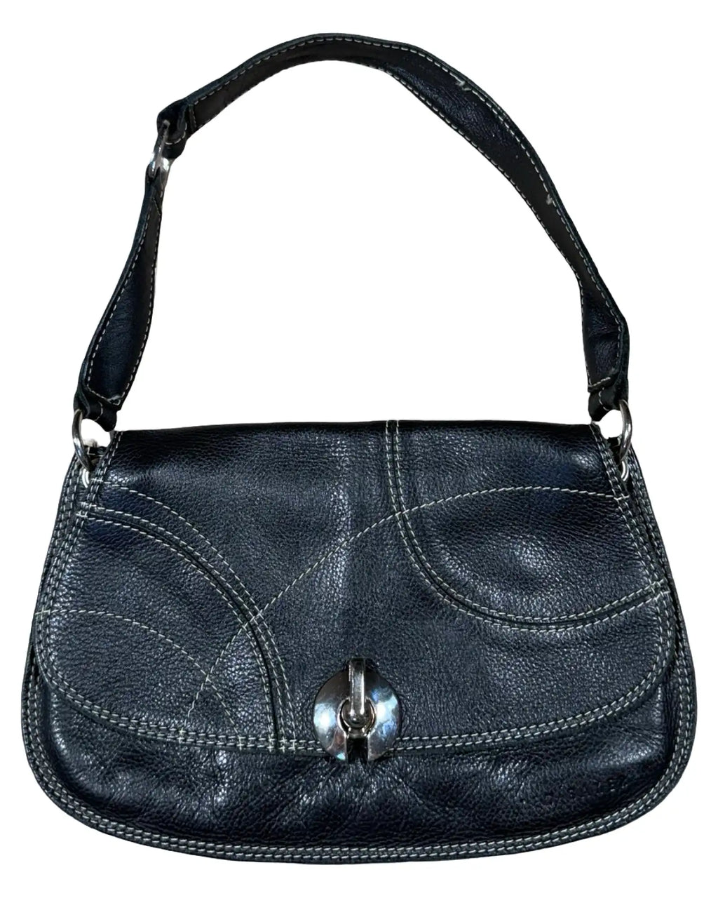 Black Leather Shoulder Bag