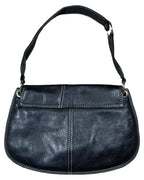 Black Leather Shoulder Bag