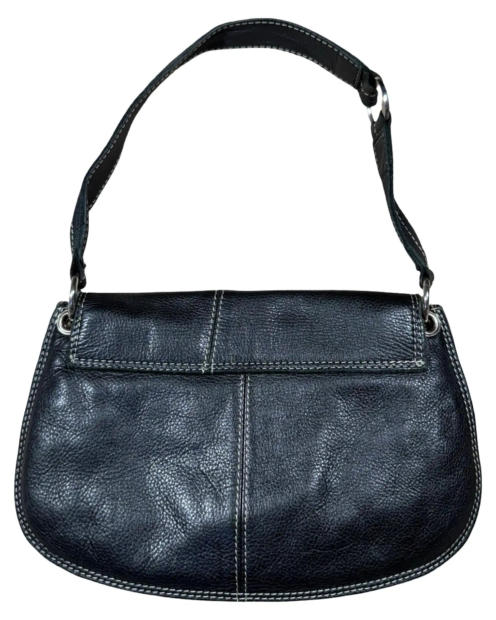 Black Leather Shoulder Bag