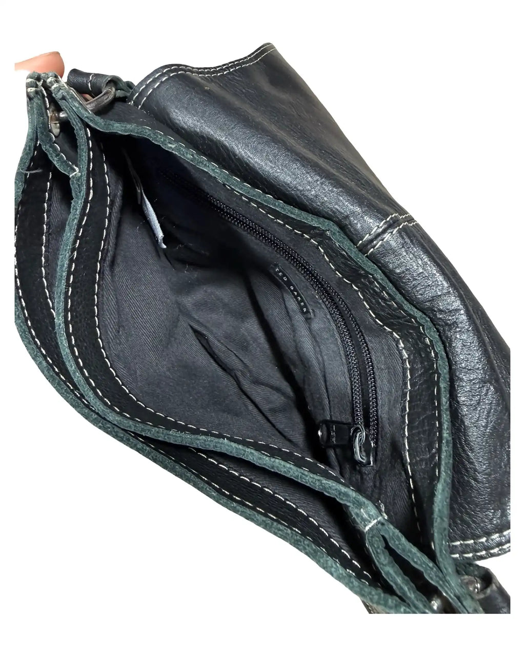 Black Leather Shoulder Bag