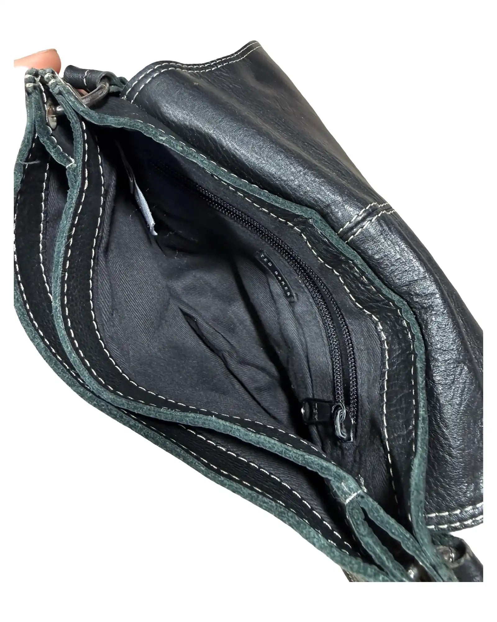 Black Leather Shoulder Bag