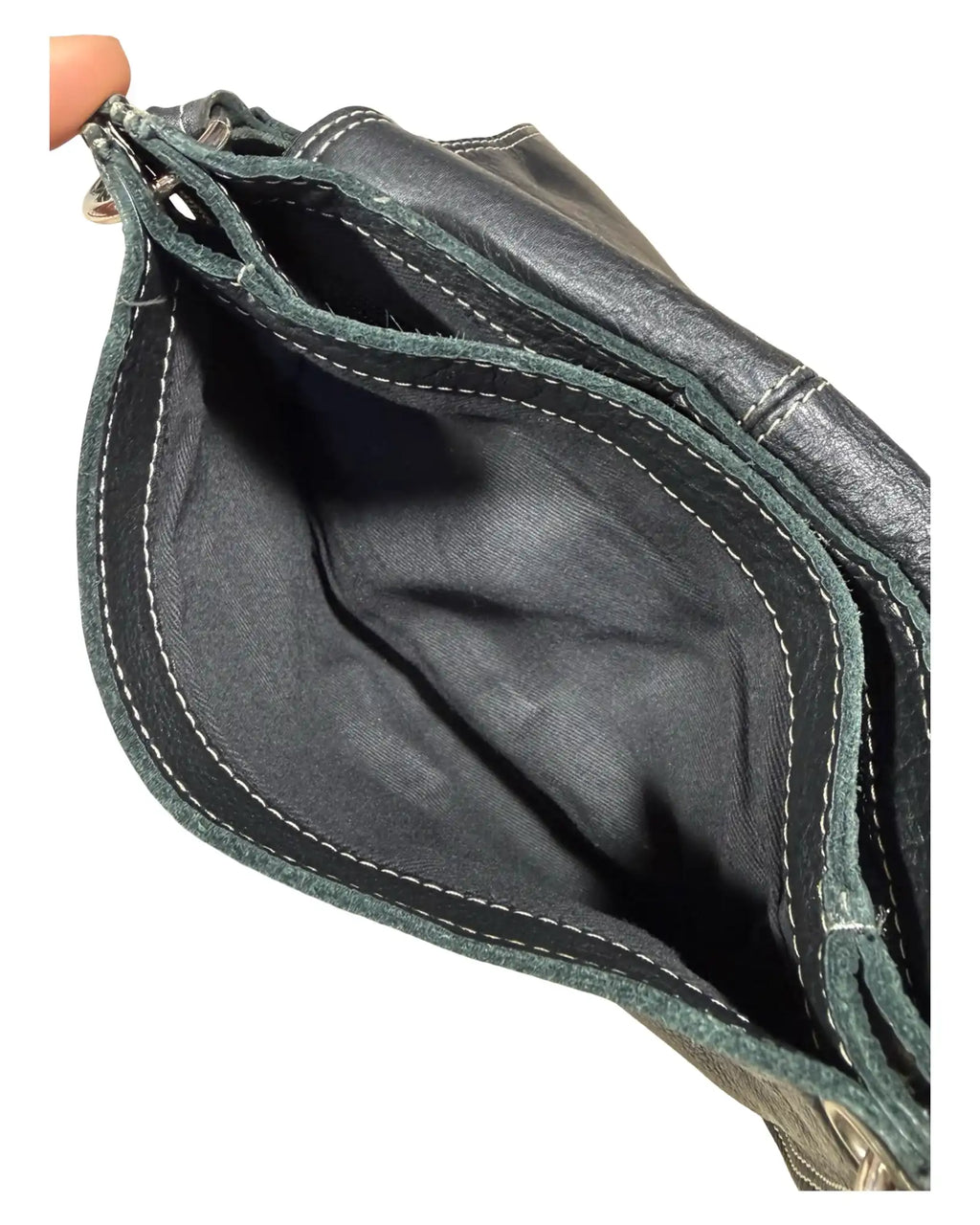 Black Leather Shoulder Bag