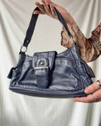Navy Y2K Vintage Shoulder Bag