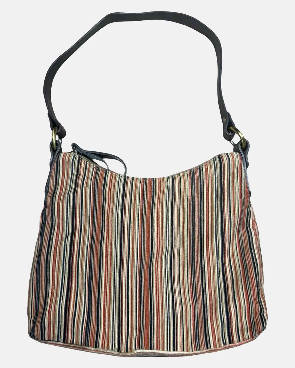Striped Corduroy Shoulder Bag
