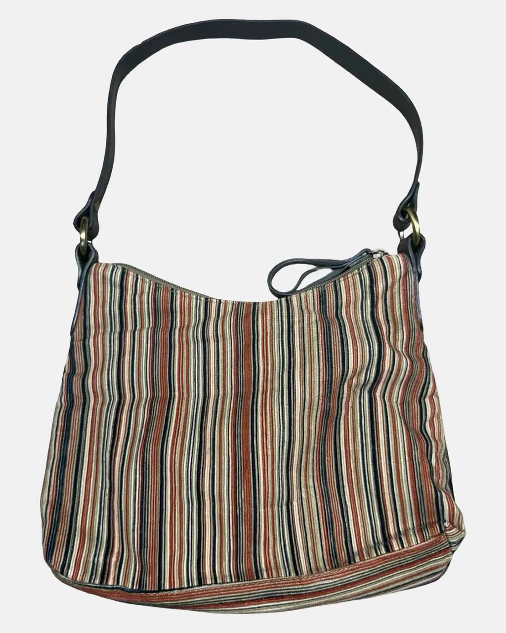 Striped Corduroy Shoulder Bag