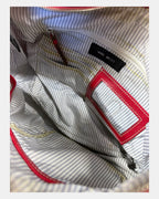 Red Buckle Shoulder Bag