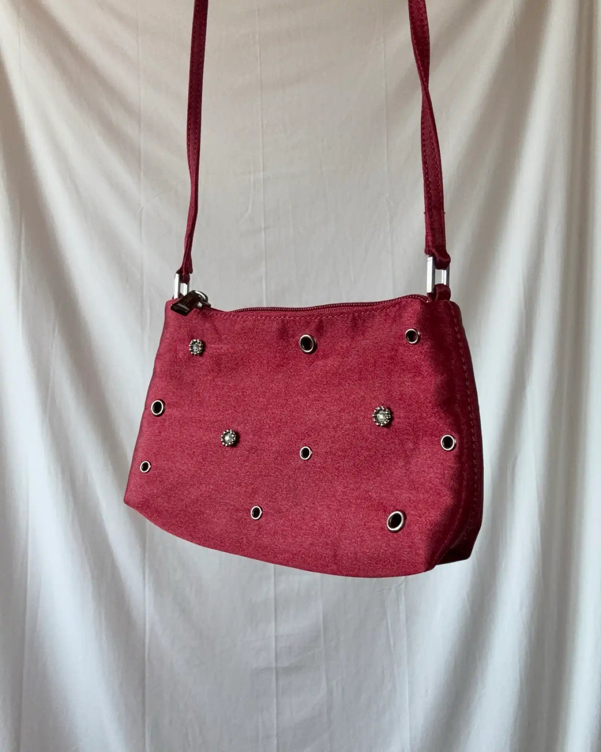 Small Red Beaded Bag