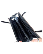 Tri-tone Faux Leather Square Bag