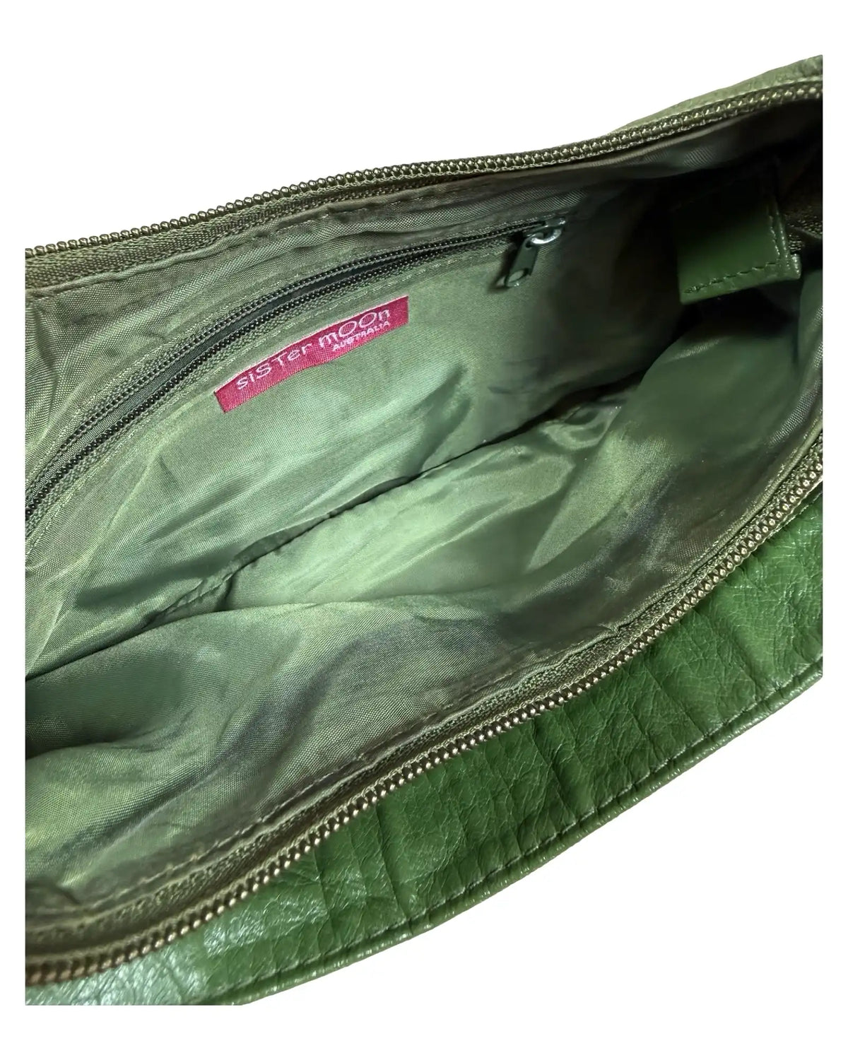 Mini Green Faux Leather Shoulder Bag