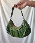 Mini Green Faux Leather Shoulder Bag