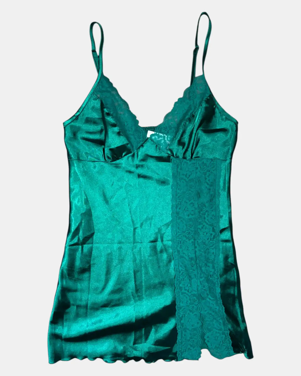 Green Cami Dress with Slit