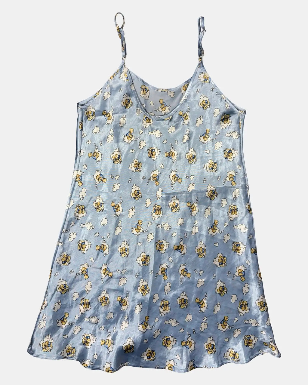 Blue Teddy Slip Dress