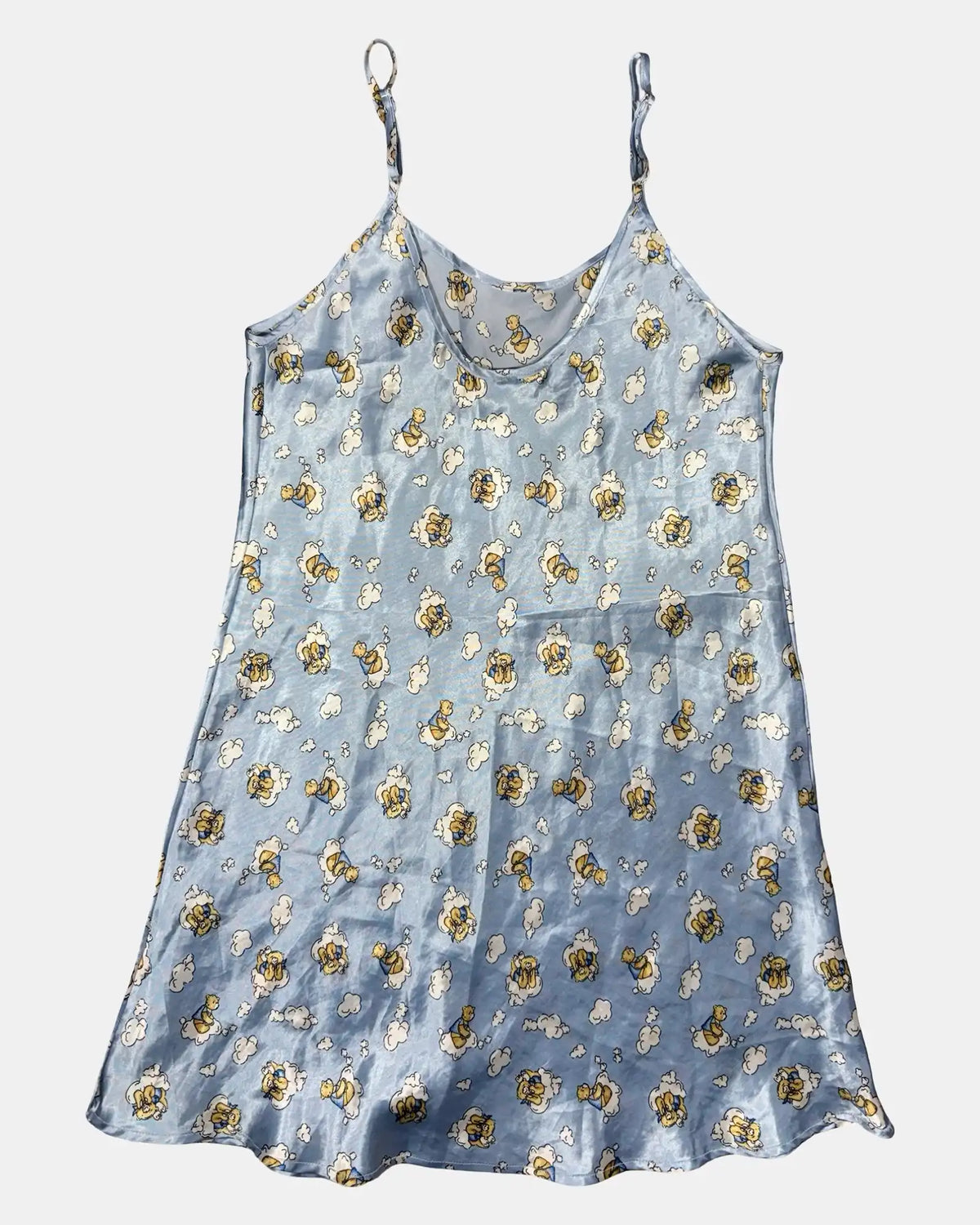 Blue Teddy Slip Dress