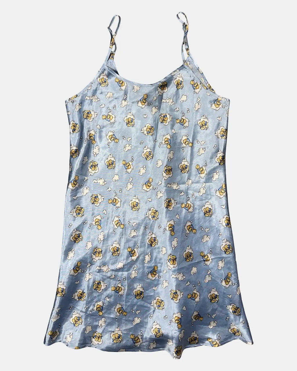 Blue Teddy Slip Dress