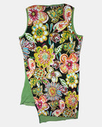 Green Yellow & Black Graphic Dress