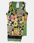 Green Yellow & Black Graphic Dress