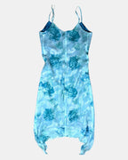 Y2K Blue & Green Fairy Core Dress | Estimated Size 10-12 - Zip Vintage